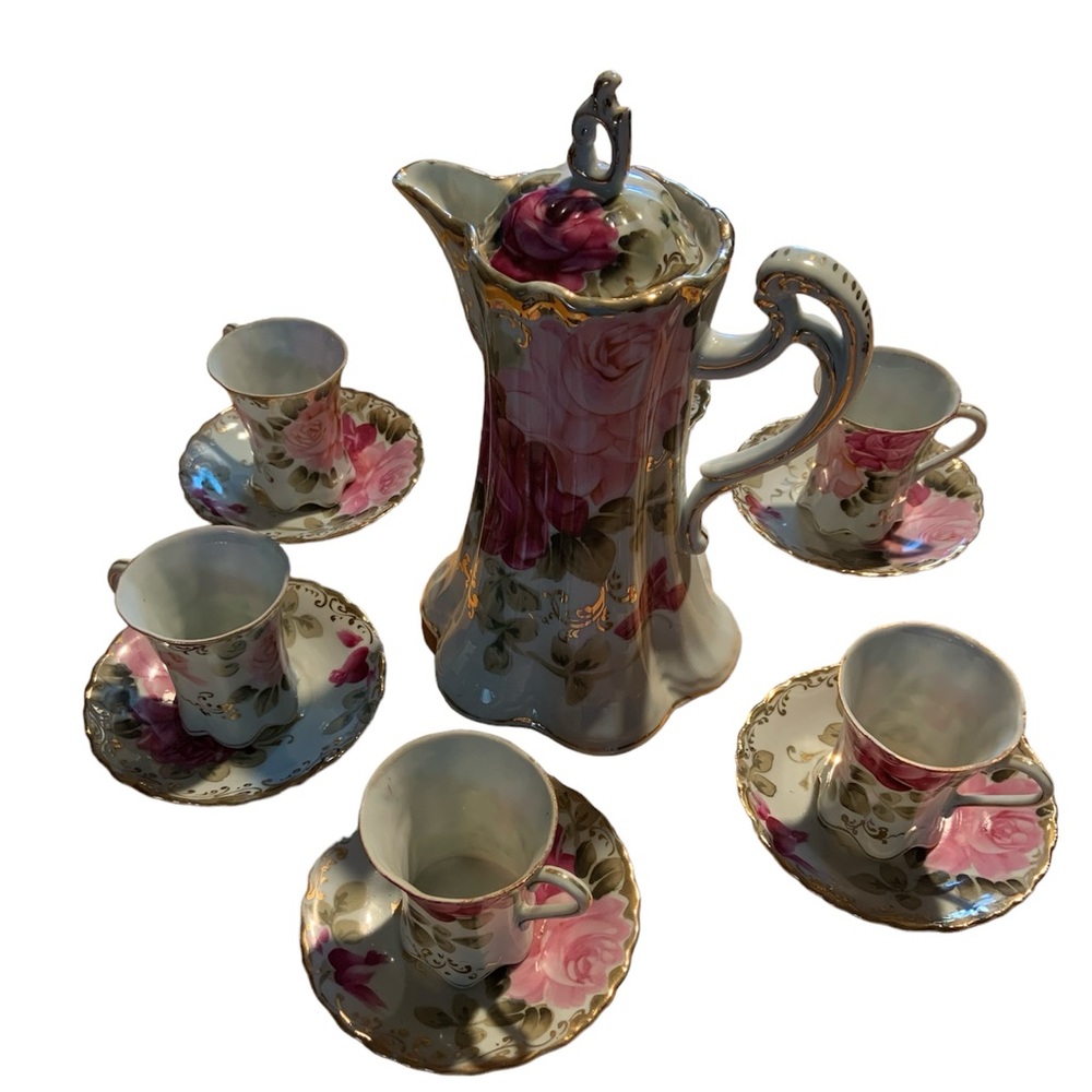 Vintage porcelain chocolate pot